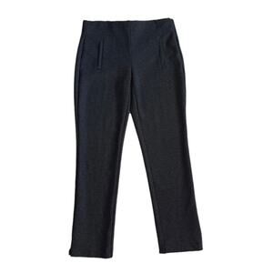 Chico’s Ankle Pants Juliet So Slimming Black White Pattern Stretch Slim Size 2